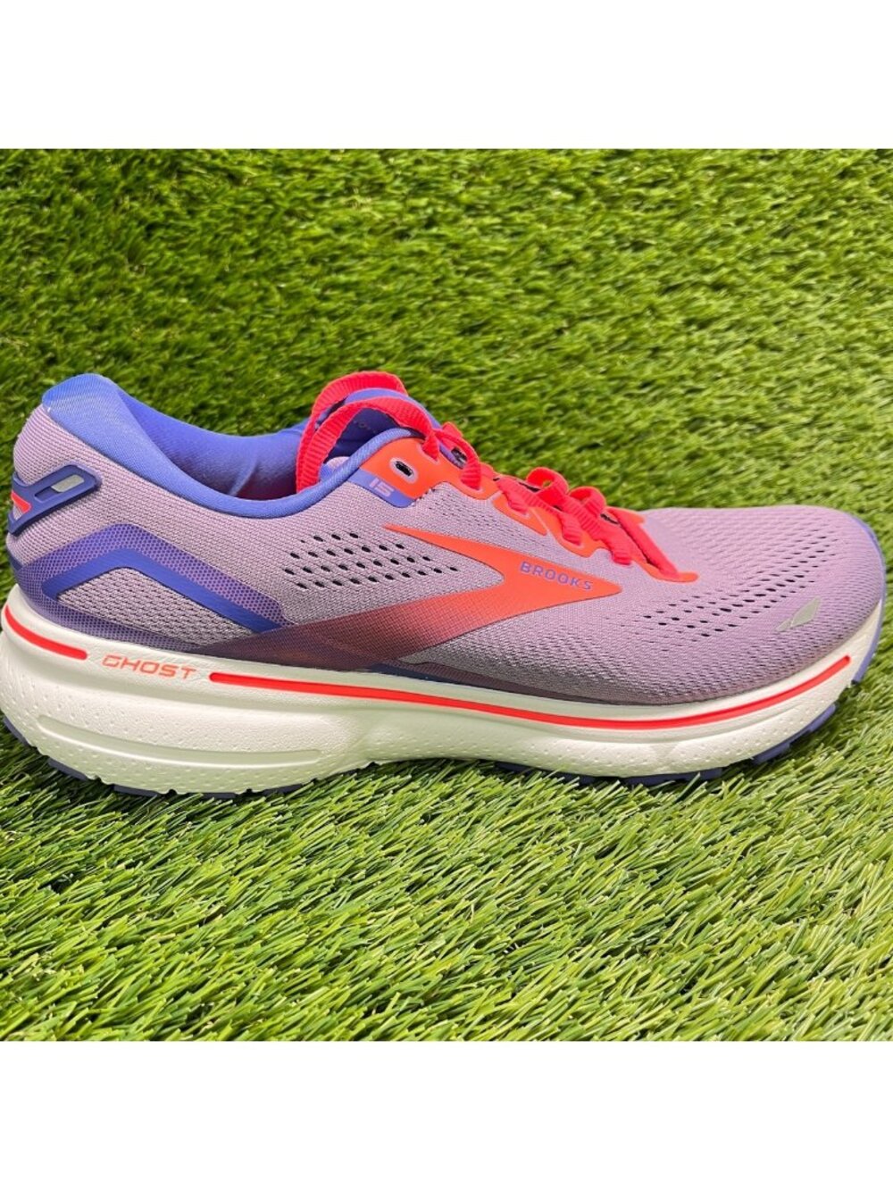 Brooks Ghost 15 Womens Size 9.5 Purple Red Blue Athletic Running Shoes Sneakers